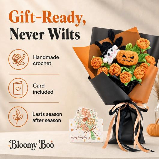 Halloween Crochet Bouquet